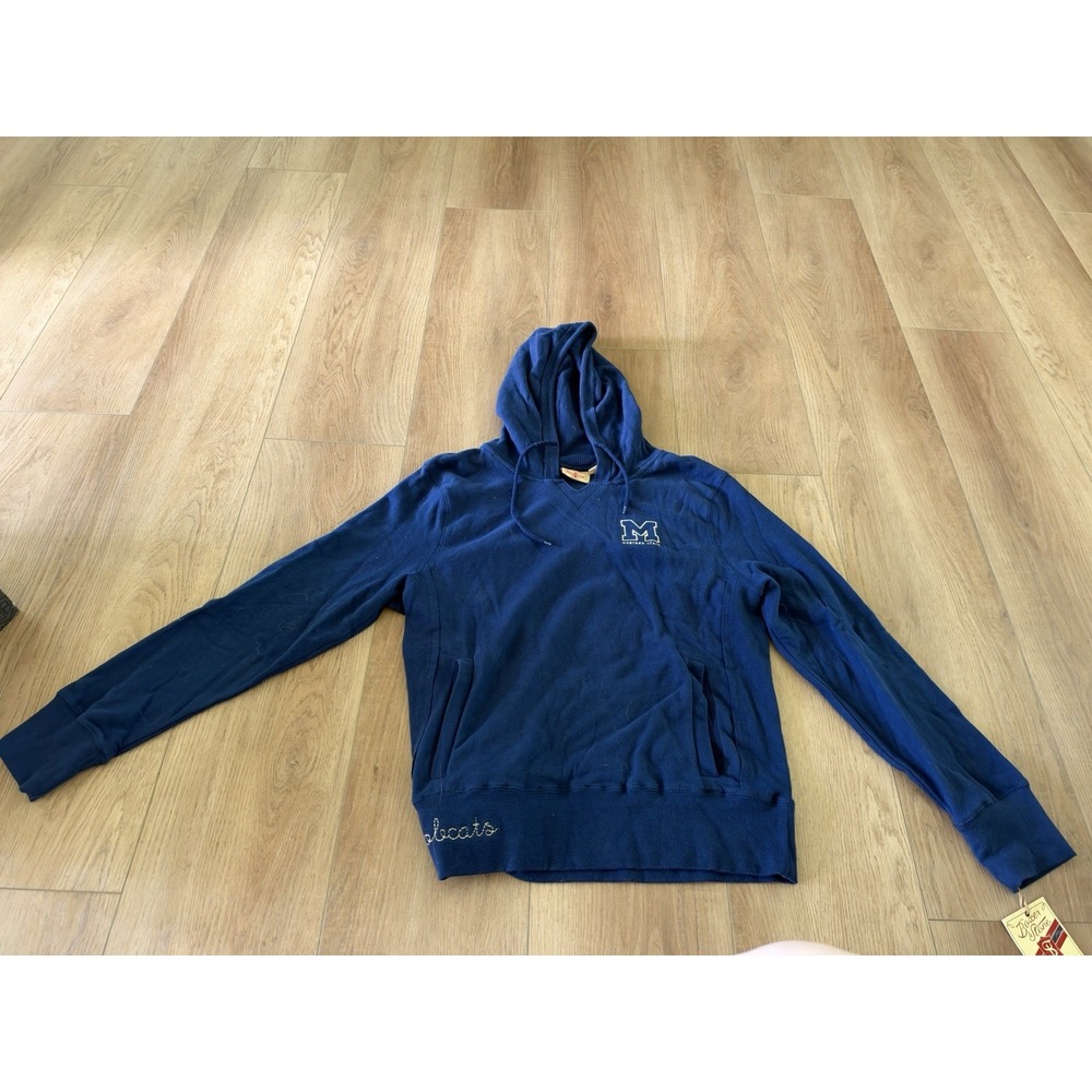 Montana State Bobcats Navy Blue Sideline Boxer & Stone Sweatshirt w/pockets NWT